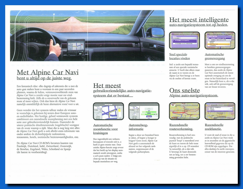 Met Alpina Car Navi bent u altijd op de juiste weg